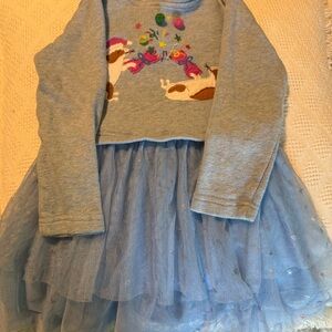 Mini Boden Blue and Pink Dress